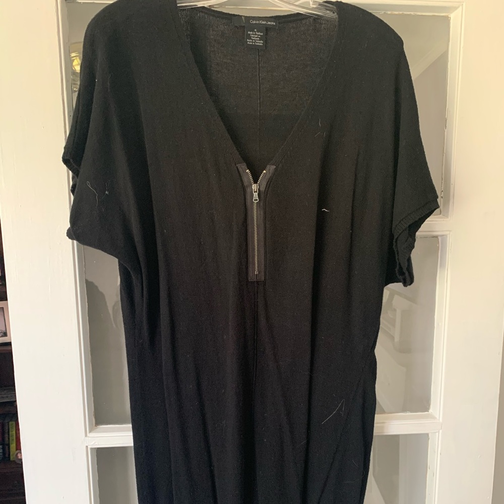 Calvin Klein Short Sleeve Sweater Dress